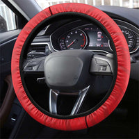Mate Ma'a Tonga Heritage Steering Wheel Cover Pacific Tribal Rugby Red Edition - Polynesian Pride