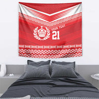 Custom Mate Ma'a Tonga Heritage Tapestry Pacific Tribal Rugby Red Edition - Polynesian Pride