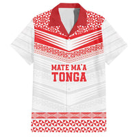Custom Mate Ma'a Tonga Heritage Family Matching Summer Maxi Dress and Hawaiian Shirt Pacific Tribal Rugby White Edition - Polynesian Pride