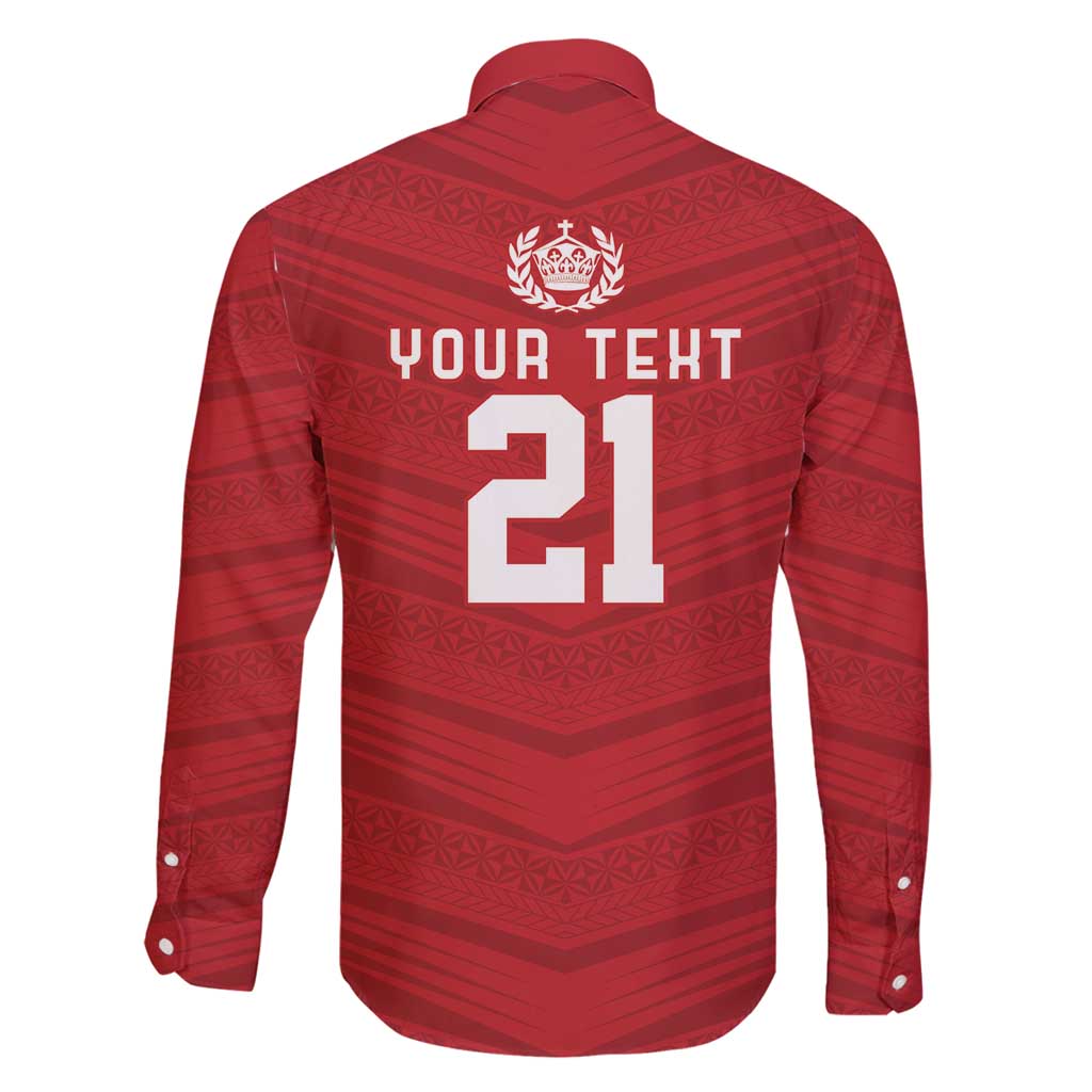 Custom Pacific Rugby Spirit Family Matching Summer Maxi Dress and Hawaiian Shirt Tonga Ngatu Pride Red Edition - Polynesian Pride