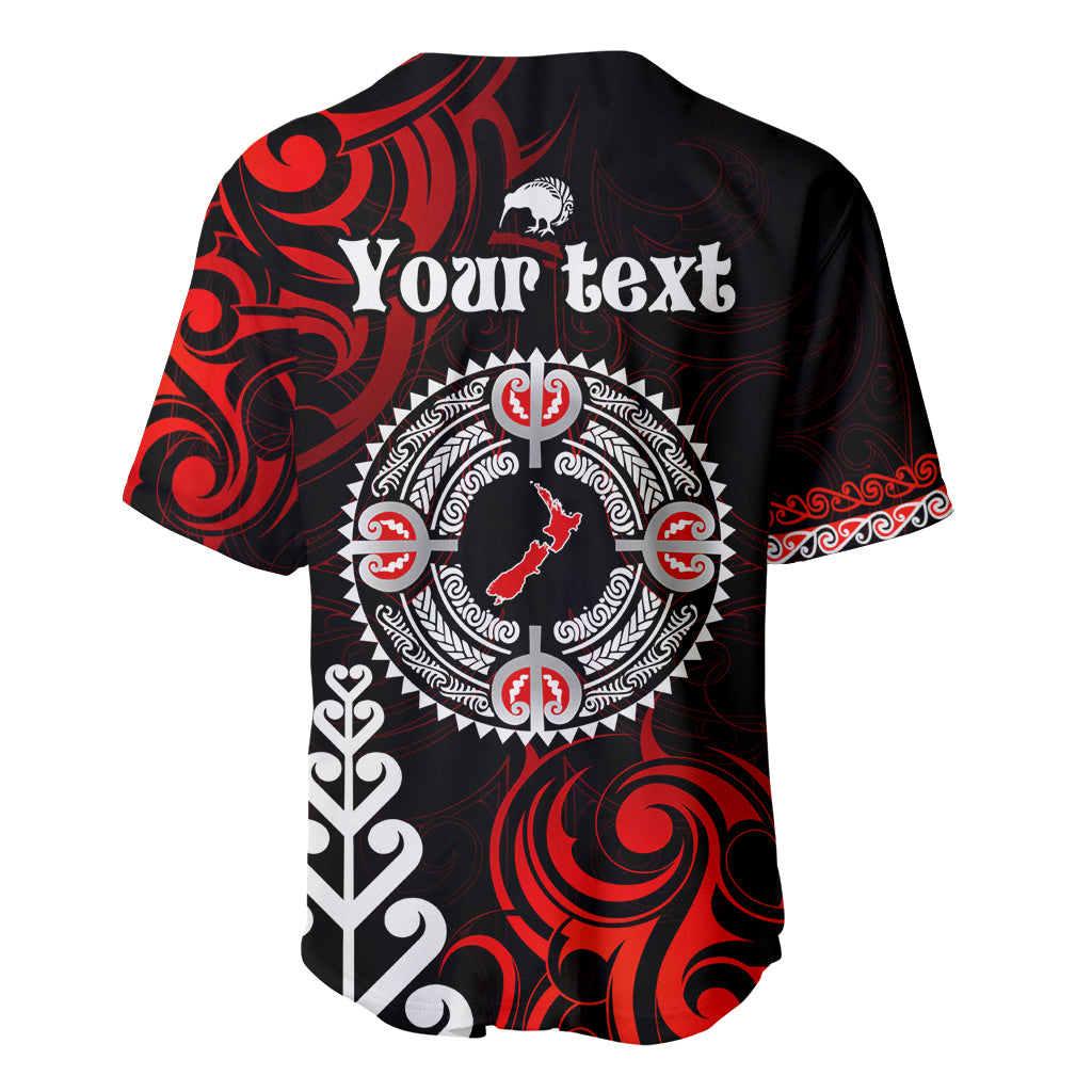 New Zealand Waitangi Day Personalised Baseball Jersey Aotearoa Te Ra O Waitangi With Maori Tattoo LT9 - Polynesian Pride