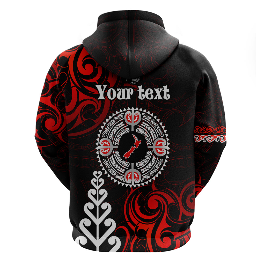 New Zealand Waitangi Day Personalised Zip Hoodie Aotearoa Te Ra O Waitangi With Maori Tattoo LT9 - Polynesian Pride