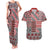 Aotearoa Kowhaiwhai Taniko Patchwork Motifs Couples Matching Tank Maxi Dress and Hawaiian Shirt