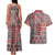 Aotearoa Kowhaiwhai Taniko Patchwork Motifs Couples Matching Tank Maxi Dress and Hawaiian Shirt