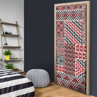 Aotearoa Kowhaiwhai Taniko Patchwork Motifs Door Cover - Polynesian Pride