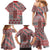 Aotearoa Kowhaiwhai Taniko Patchwork Motifs Family Matching Mermaid Dress and Hawaiian Shirt