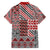 Aotearoa Kowhaiwhai Taniko Patchwork Motifs Family Matching Off Shoulder Short Dress and Hawaiian Shirt