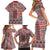 Aotearoa Kowhaiwhai Taniko Patchwork Motifs Family Matching Short Sleeve Bodycon Dress and Hawaiian Shirt