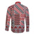 Aotearoa Kowhaiwhai Taniko Patchwork Motifs Long Sleeve Button Shirt