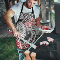 Aotearoa Maori Rugby Tribal Tattoo Apron Kowhaiwhai Taniko Patchwork Motifs - Polynesian Pride