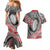 Aotearoa Maori Rugby Tribal Tattoo Couples Matching Mermaid Dress and Hawaiian Shirt Kowhaiwhai Taniko Patchwork Motifs