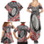 Aotearoa Maori Rugby Tribal Tattoo Family Matching Summer Maxi Dress and Hawaiian Shirt Kowhaiwhai Taniko Patchwork Motifs