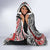 Aotearoa Maori Rugby Tribal Tattoo Hooded Blanket Kowhaiwhai Taniko Patchwork Motifs