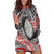 Aotearoa Maori Rugby Tribal Tattoo Hoodie Dress Kowhaiwhai Taniko Patchwork Motifs