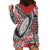 Aotearoa Maori Rugby Tribal Tattoo Hoodie Dress Kowhaiwhai Taniko Patchwork Motifs