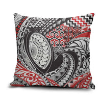 Aotearoa Maori Rugby Tribal Tattoo Pillow Cover Kowhaiwhai Taniko Patchwork Motifs - Polynesian Pride