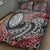 Aotearoa Maori Rugby Tribal Tattoo Quilt Bed Set Kowhaiwhai Taniko Patchwork Motifs