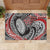 Aotearoa Maori Rugby Tribal Tattoo Rubber Doormat Kowhaiwhai Taniko Patchwork Motifs