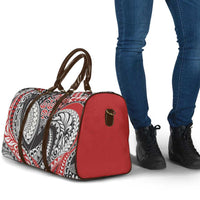 Aotearoa Maori Rugby Tribal Tattoo Travel Bag Kowhaiwhai Taniko Patchwork Motifs - Polynesian Pride