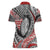 Aotearoa Maori Rugby Tribal Tattoo Women Polo Shirt Kowhaiwhai Taniko Patchwork Motifs