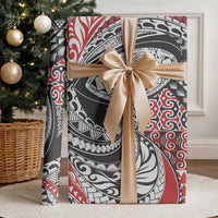 Aotearoa Maori Rugby Tribal Tattoo Wrapping Paper Kowhaiwhai Taniko Patchwork Motifs - Polynesian Pride