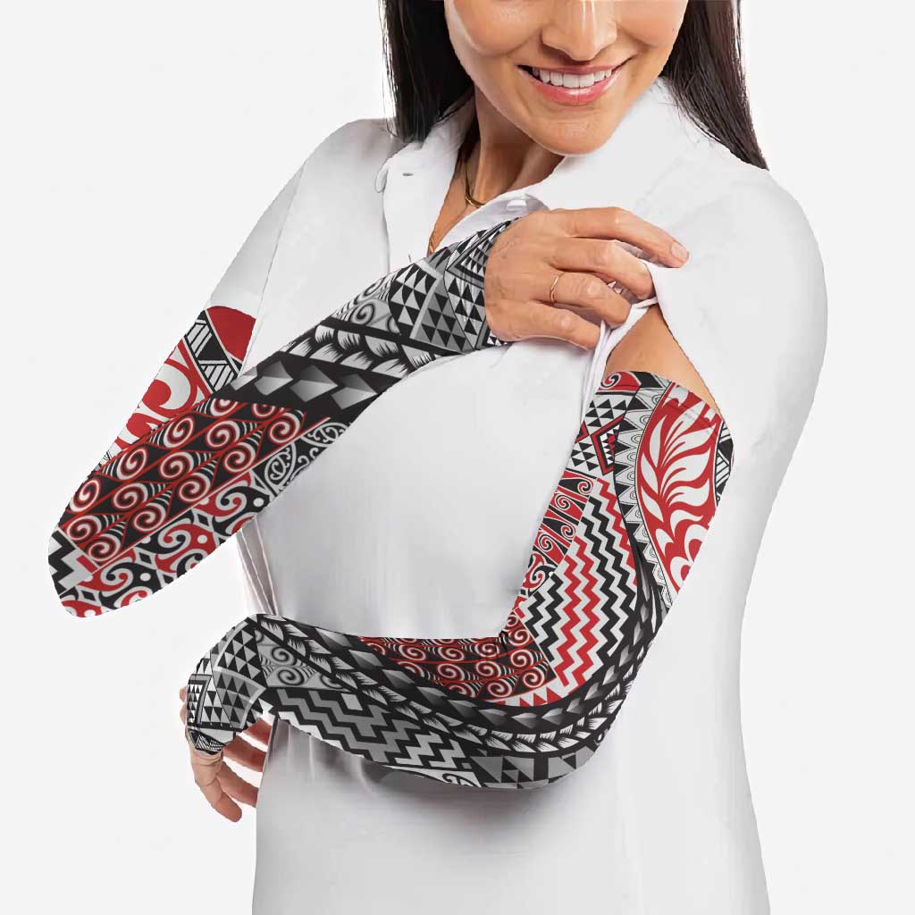 Aotearoa Maori Tribal Tattoo Arm Sleeves Kowhaiwhai Taniko Patchwork Motifs - Polynesian Pride