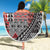 Aotearoa Maori Tribal Tattoo Beach Blanket Kowhaiwhai Taniko Patchwork Motifs