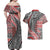 Aotearoa Maori Tribal Tattoo Couples Matching Off Shoulder Maxi Dress and Hawaiian Shirt Kowhaiwhai Taniko Patchwork Motifs