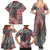 Aotearoa Maori Tribal Tattoo Family Matching Summer Maxi Dress and Hawaiian Shirt Kowhaiwhai Taniko Patchwork Motifs