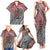 Aotearoa Maori Tribal Tattoo Family Matching Tank Maxi Dress and Hawaiian Shirt Kowhaiwhai Taniko Patchwork Motifs