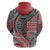 Aotearoa Maori Tribal Tattoo Hoodie Kowhaiwhai Taniko Patchwork Motifs