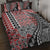 Aotearoa Maori Tribal Tattoo Quilt Bed Set Kowhaiwhai Taniko Patchwork Motifs