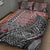 Aotearoa Maori Tribal Tattoo Quilt Bed Set Kowhaiwhai Taniko Patchwork Motifs