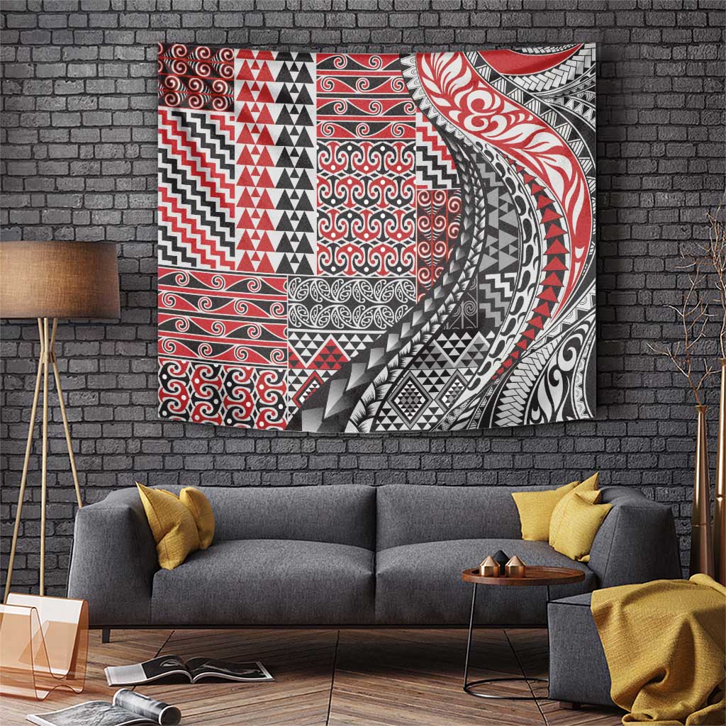 Aotearoa Maori Tribal Tattoo Tapestry Kowhaiwhai Taniko Patchwork Motifs