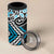 Blue Aotearoa Tukutuku Manawa Tapu 4 in 1 Can Cooler Tumbler Ta Moko Toi Maori