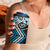 Blue Aotearoa Tukutuku Manawa Tapu 4 in 1 Can Cooler Tumbler Ta Moko Toi Maori