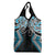 Blue Aotearoa Tukutuku Manawa Tapu Grocery Bag Ta Moko Toi Maori