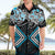 Blue Aotearoa Tukutuku Manawa Tapu Hawaiian Shirt Ta Moko Toi Maori