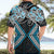 Blue Aotearoa Tukutuku Manawa Tapu Hawaiian Shirt Ta Moko Toi Maori