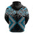 Blue Aotearoa Tukutuku Manawa Tapu Hoodie Ta Moko Toi Maori