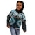 Blue Aotearoa Tukutuku Manawa Tapu Kid Hoodie Ta Moko Toi Maori