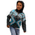 Blue Aotearoa Tukutuku Manawa Tapu Kid Hoodie Ta Moko Toi Maori