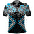 Blue Aotearoa Tukutuku Manawa Tapu Polo Shirt Ta Moko Toi Maori