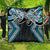 Blue Aotearoa Tukutuku Manawa Tapu Quilt Ta Moko Toi Maori