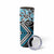 Blue Aotearoa Tukutuku Manawa Tapu Skinny Tumbler Ta Moko Toi Maori