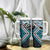 Blue Aotearoa Tukutuku Manawa Tapu Tumbler With Handle Ta Moko Toi Maori