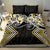 Gold Aotearoa Tukutuku Manawa Tapu Bedding Set Ta Moko Toi Maori