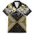 Gold Aotearoa Tukutuku Manawa Tapu Family Matching Puletasi and Hawaiian Shirt Ta Moko Toi Maori