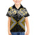 Gold Aotearoa Tukutuku Manawa Tapu Family Matching Puletasi and Hawaiian Shirt Ta Moko Toi Maori