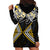 Gold Aotearoa Tukutuku Manawa Tapu Hoodie Dress Ta Moko Toi Maori